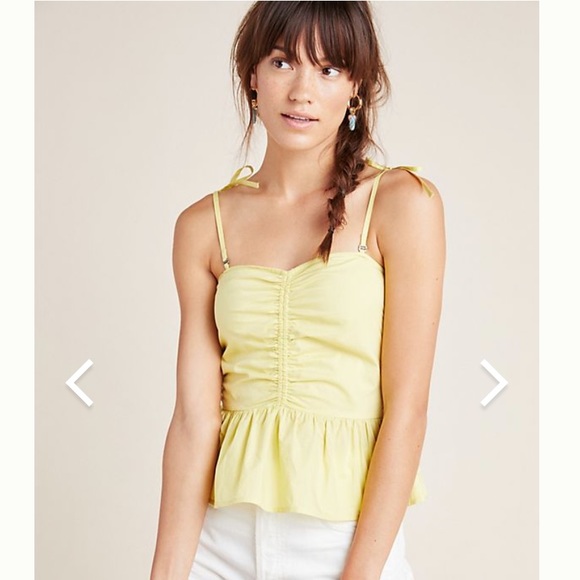 ❌SOLD❌ Anthropologie Maeve Stephanie Peplum Tank - Picture 2 of 12